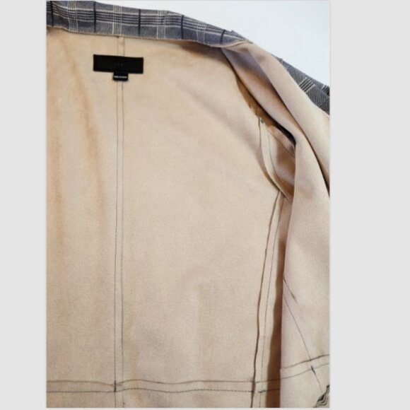 Blank NYC for Anthropologie Renegade Longline Plaid Blazer Jacket 42" bust - Picture 13 of 13
